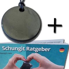 Schungit Anhänger + Informationsbroschüre