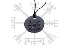 Schungit-Anhänger "Vegvisir"