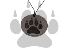Schungit-Anhänger "Wolf" (Big) 