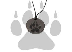 Schungit-Anhänger "Wolf" (Small) 