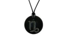 Colgante de Shungit con signo zodiacal «Capricornio» 22.12-20.01 (B-Stock)