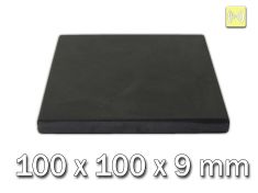 Plaque de shungite poli, 100x100x9mm