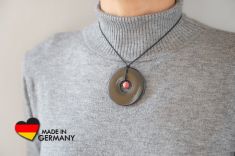 Schungit Anhänger "Tiksha" mit Jaspis