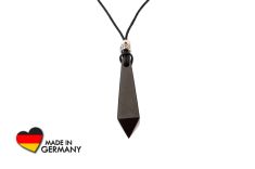 "Vacha" Shungite pendant with decorative beads