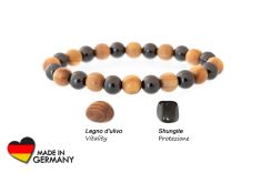 Bracciale "Adam" con perle di ulivo