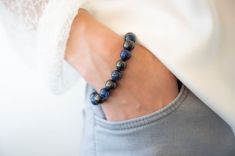 Schungit Armband "Tunguda" mit Lapislazuli