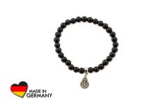 Schungit-Armband mit "Metal Element" -Symbol