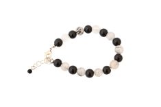 Schungit-Armband "Kokorino" mit  Turmalinquarz 