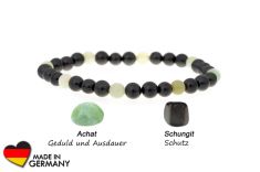 Schungit-Armband „Sopokha“ mit  Achat 