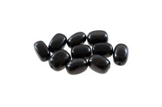 10 cuentas de shungita pulidas "cilíndricas" de 18 x 12 mm