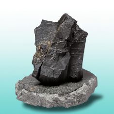 Exclusive shungite on a talc chlorite plate