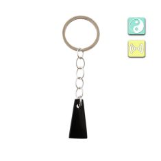 Schungit Schlüsselanhänger 32 × 14 × 5 mm für Ausgleich und Balance – Symbolik für harmonische Umgebung und bewusste energetische Gestaltung