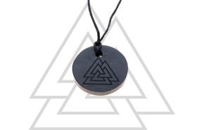 Schungit Anhänger "Valknut"