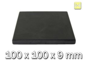 Plaque de shungite poli, 100x100x9mm