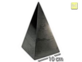Hohe Schungit-Pyramide, poliert, 100 x 100 mm