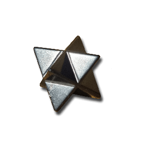 Schungit-Merkaba, poliert, 3 cm