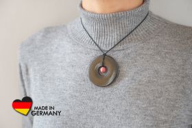 Schungit Anhänger "Tiksha" mit Jaspis