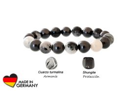 Pulsera "Jumala" con cuarzo turmalina