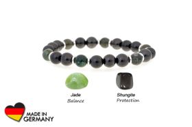 Bracelet "Voloma" shungite with jade
