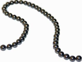 Schungit Strang 30st Perlen 6mm