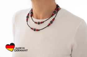 Schungit-Halskette "Kedrozero" mit Achat