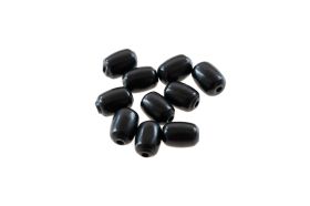 10 cuentas de shungita pulidas "cilíndricas" de 9 x 6 mm