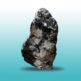 Exklusiv Schungit-Stein mit Quarz, 2,13 kg