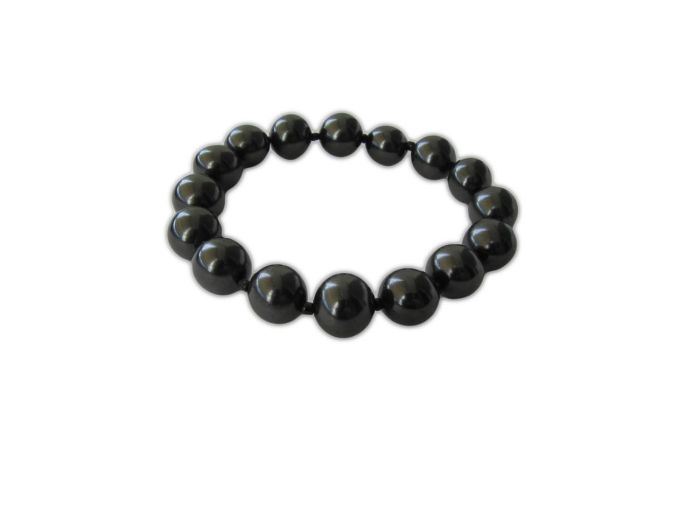 Salus braccialetto con perle di shungite da 10 mm (più 190mm) Schungit  Produkte