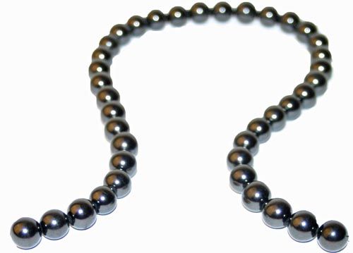 Fettuccia con perline di shungite 12mm Schungit Produkte