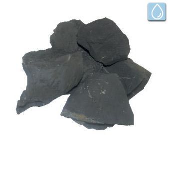 Shungite, shungite, pietre grezze, pietre acquatiche (1 kg) con certificato  del marchio della Mine.