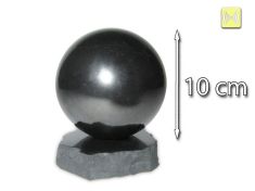Natürlich glänzende Kugel, Kugeldurchmesser 100 mm, Standhöhe 20 mm