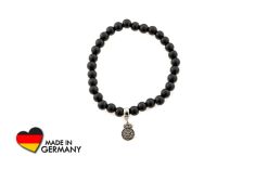 Schungit Armband mit "Earth Element" -Symbol