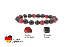 Schungit Armband "Kivach" mit Jaspis