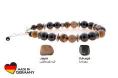 Schungit Armband "Lizhma" mit  Jaspis
