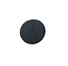 Schungit-Schutzplättchen für Smartphone "Vegvisir"