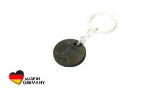 Schungit Schlüsselanhänger "Zwillinge"