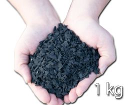 Schungit-Splitt für Wasser, 1000 g