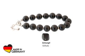Schungit Armband "Irida" mit Silber