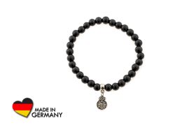 Schungit Armband mit "Fire Element" -Symbol