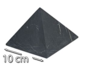 poliert aus Karelien / Zertifikat Schungit  Pyramide ca 7 cm 5 3