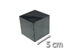 Shungite schungit Cube Poli 50x50 mm Cristal Coupes Minéraux EMF 