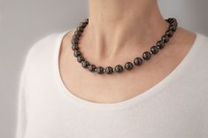 Schungit-Silber-Halskette "Irida"
