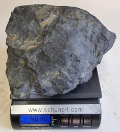 Exklusiv klassischer Schungit-Stein 5,03 kg