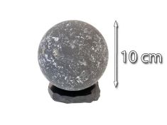 Kugel Schungit mit Quarz, matt, 100 mm (B-Ware)