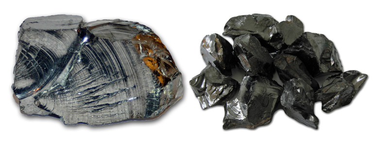Shungite es una piedra de agua muy popular.